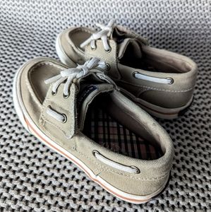 Sperry Khaki Brown Boat Shoes